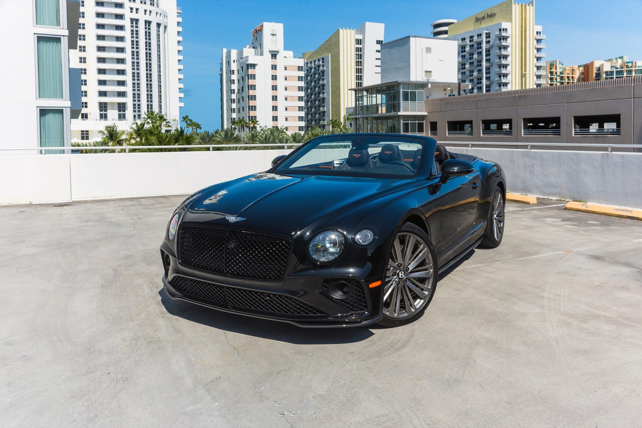 Bentley Continental GT Speed Convertible, Black, Orange Accents