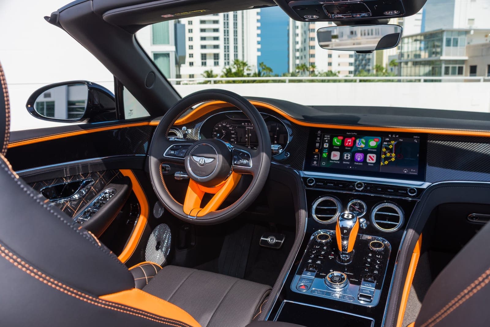 Bentley Continental GT Speed Convertible, Black, Orange Accents, photo 4 of 8