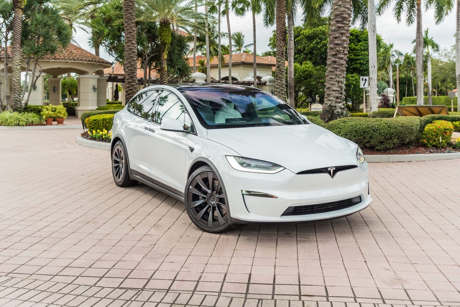 Tesla Model X, Pearl White over White, photo 3 of 10
