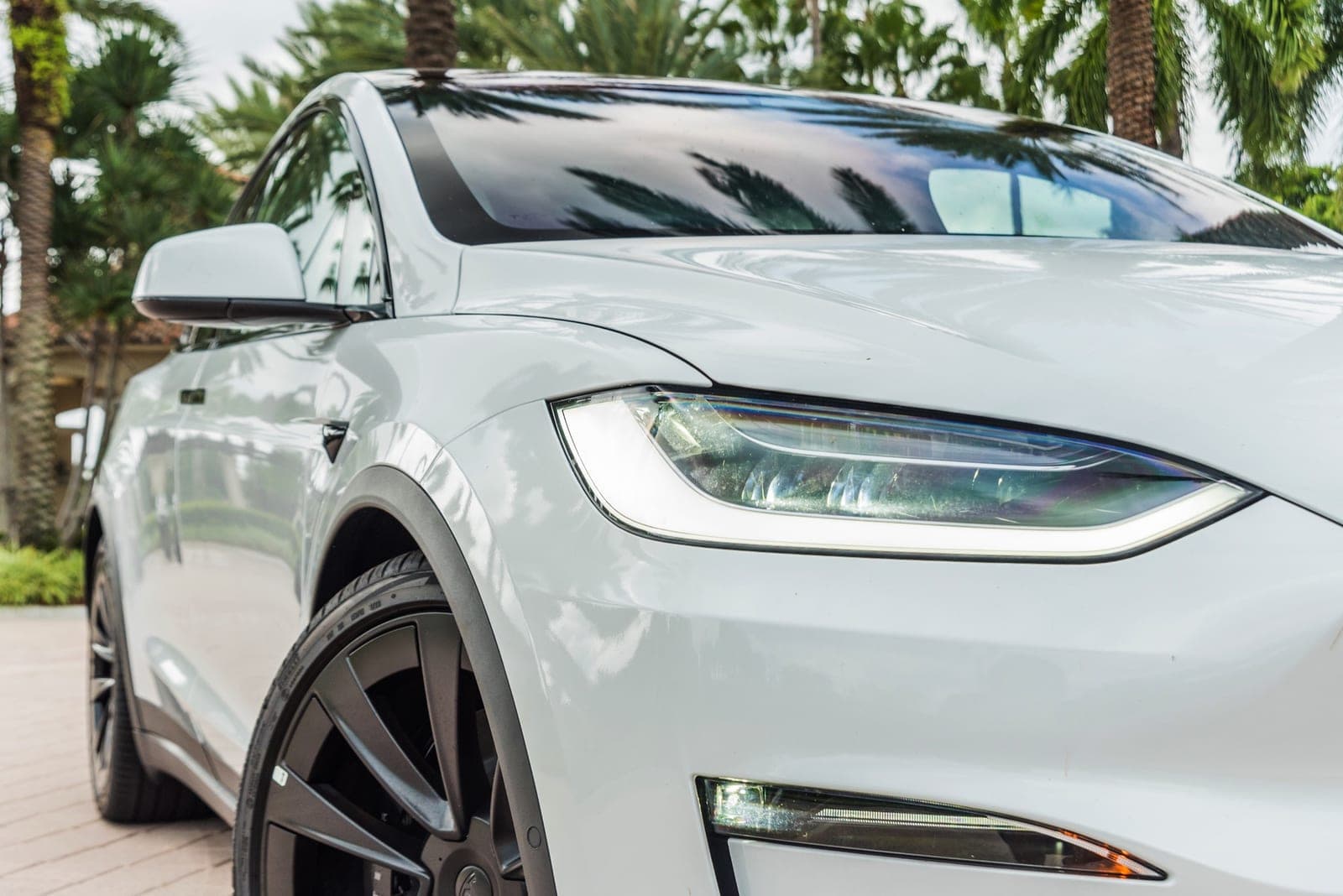 Tesla Model X, Pearl White over White, photo 4 of 10
