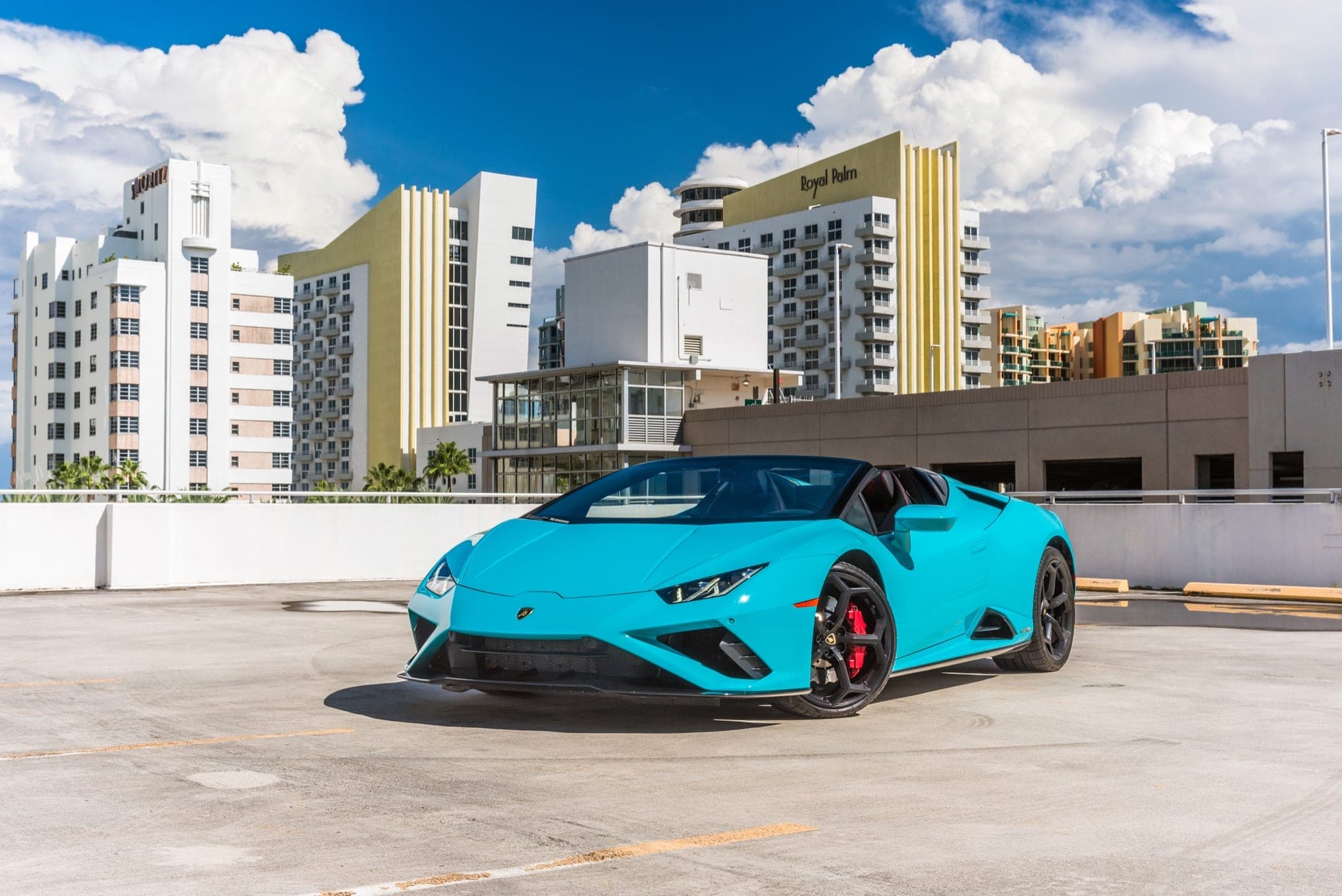 Lamborghini Huracán EVO Spyder, Blu Glauco